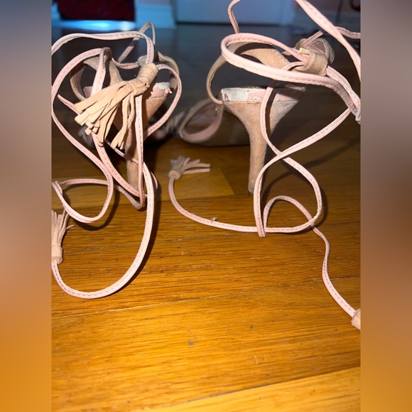blush pink high heels (stilettos) size 7.5-8 - Picture 3 of 3